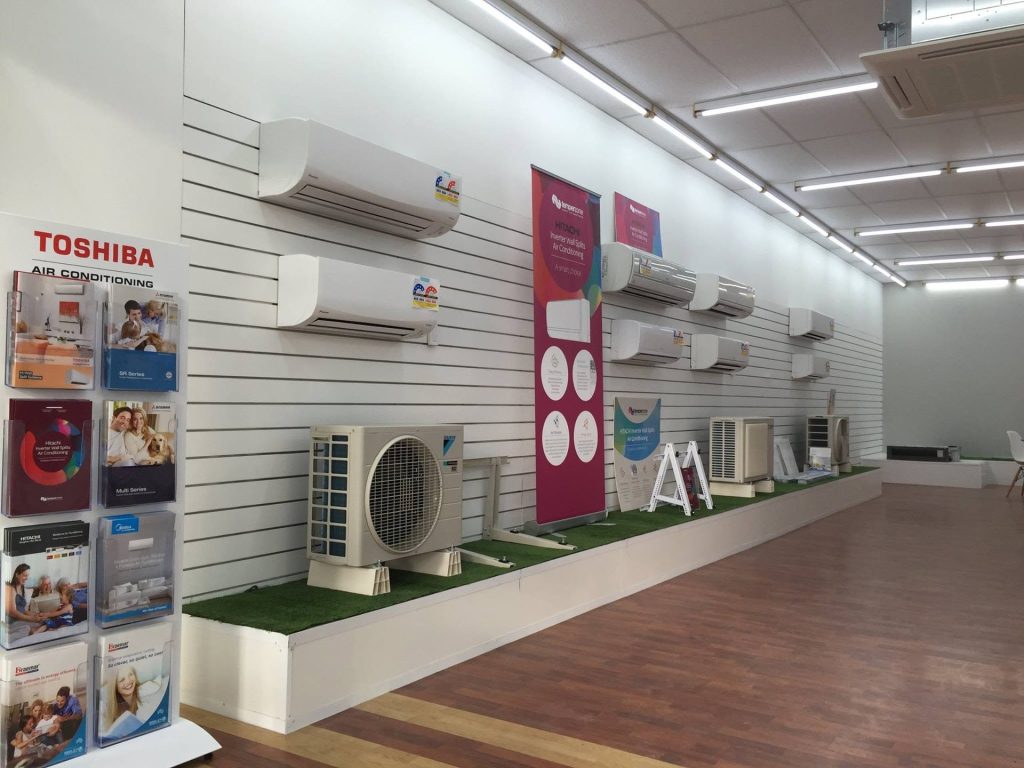 Cold Bear air conditioning showroom display in Melbourne