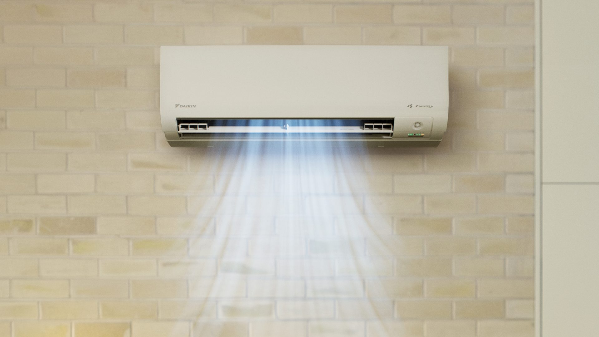 Daikin Alira X wall-mounted air conditioner cooling a room